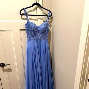 Sherri Hill Grad Dress Size 6 Periwinkle